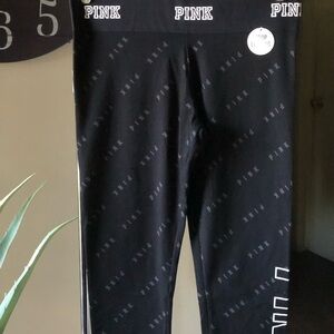 PINK Victoria's Secret Black Leggings Essential Comfort